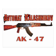 SELTENES ARMEE-KALASCHNIKOW-GEWEHR-MILITÄR AK-47 R POSTKARTE