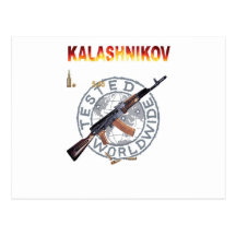 SELTENES ARMEE-KALASCHNIKOW-GEWEHR-MILITÄR AK-47 R POSTKARTEN