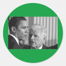 Senator "Teddybär" Edward Kennedy Runde Sticker