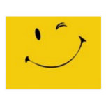 Senden Sie ein Lächeln - Smiley-Postkarte