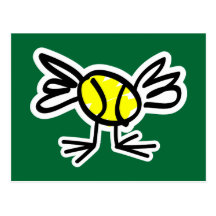 Senden Sie eine Tennispostkarte per Post