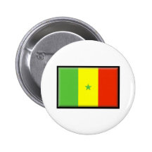 Senegal-Flagge Button