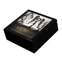 Sepia Goth Mädchen Geschenkboxen