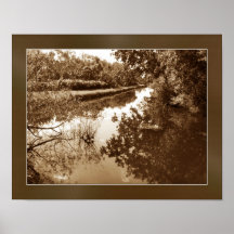 Sepia-Reflexionen Plakat