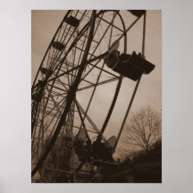 Sepia-Riesenrad Posterdrucke