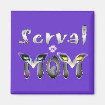 Serval-Katzen-Mamma-Geschenke Kühlschrankmagnet