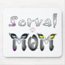 Serval-Katzen-Mamma-Geschenke Mauspad