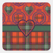 Seton Scottish Tartan Stickers