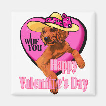 Setter-Valentinstag-Geschenke Magnete
