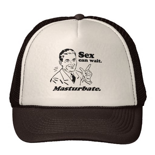 SEX KANN WARTEN. MASTURBATE. T-Shirt Netz Caps