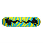 Sexy u. wilde Silhouetteheller Zebra Personalisierte Skateboards