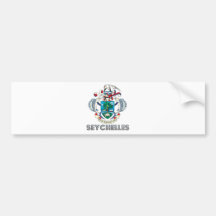 Seychellen-Wappen Auto Aufkleber