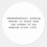 Shadowhunters Runde Aufkleber
