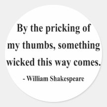 Shakespeare-Zitat 10a Aufkleber