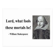 Shakespeare-Zitat 1b Postkarte