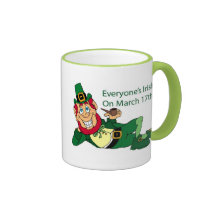 Shamarock Becher St. Patricks Tageskaffee Kaffeehaferl