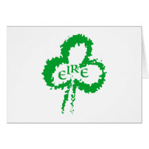 Shamrock Irland Ireland Eire Grußkarte