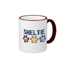 SHELTIE Vati-Tatzen-Druck 1 Kaffeetassen