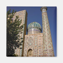 Sher-Dor Madrasah: Minarett Kühlschrankmagnet