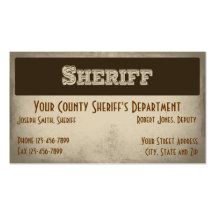 Sheriff-Visitenkarte