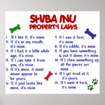 SHIBA INU PL2 PLAKATDRUCK