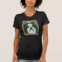 Shih Tzu mit Stechpalme für Weihnachten Shirts