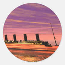 Ship Runde Sticker