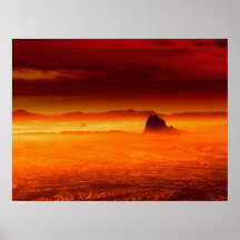 Shiprock auf Feuer Posterdrucke