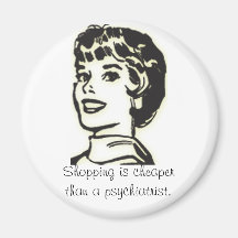 Shopaholic Kühlschrankmagnet