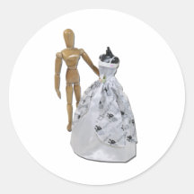 ShoppingWeddingDress052711 Runder Sticker