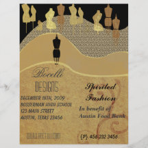 Show u. Stylist-Mode Vollfarbige Flyer