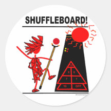 Shuffleboard! Aufkleber
