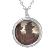 Siamese Twins at Sunset Personalized Necklace
