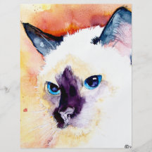 SIAMESISCHE KATZEN FLYER DRUCK