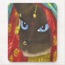 Siamesisches Sari-Katze mousepad