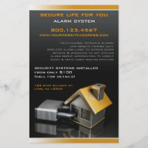 Sicherheits-Warnungssystem-Flyer