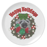 SID die Mops-Weihnachtsgeschenke teller