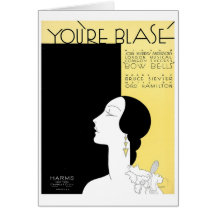 Sie sind Blase Vintage Songbook-Abdeckung Grußkarten