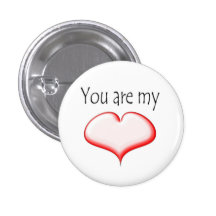 Sie sind der Knopf meines Herz Valentinsgrußes Buttons