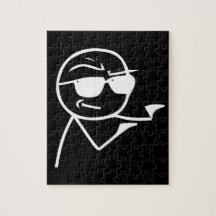 Sie sind der Mann - schwarzes Puzzlespiel