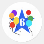 Sie sind der Stern-6. Geburtstag Sticker