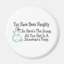 Sie sind freches Snowmans kacken gewesen Magnets