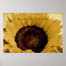Sie sind mein Sonnenschein Plakatdruck