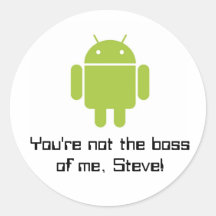 Sie sind nicht der Chef von mir, Steve! Aufkleber