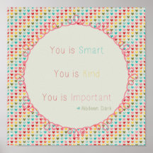 Sie sind, Sie in der Art intelligent, Sie sind wic Posterdruck