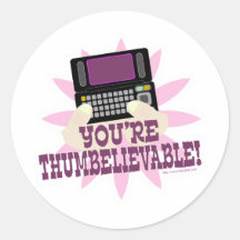Sie sind Thumbeliveable! Runder Aufkleber