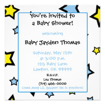 Sie werden zu einer Babyparty eingeladen! ,… Personalisierte Einladungskarte
