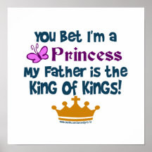 Sie wetteten, dass ich eine Prinzessin bin! Posterdruck