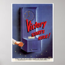 Sieg beginnt hier! plakate