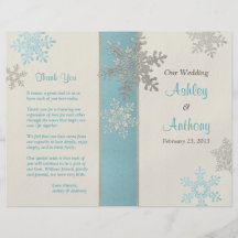 Silbernes blaues Elfenbein-Schneeflocke-Winter-Hoc Individuelle Flyer